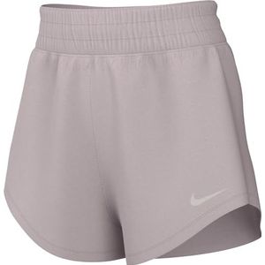Nike Dames Shorts W Nk One Df Hr 3In Br Short, Platinum Violet/Reflective Silv, DX6014-019, L