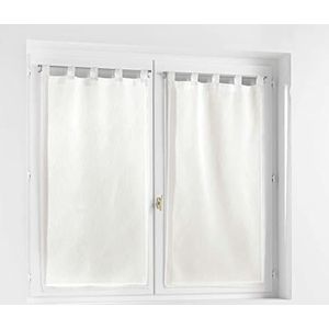 Douceur d'Intérieur Paar lussen, recht, 2 x 60 x 90 cm, polykatoen, wit