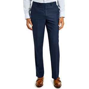Van Heusen Zakelijke pak-broek-sets voor heren, Blauw/Houtskool Birdseye, 36W / 30L