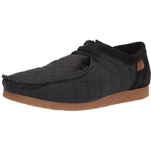 Clarks Shacre II Step Mocassin voor heren, Zwart textiel, 44.5 EU
