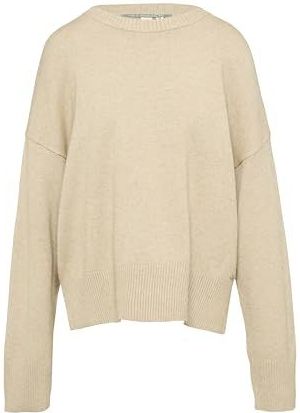 QS by s.Oliver - Gebreide Pullover - Viscosemix - Ronde Hals - Verbrede Schouders