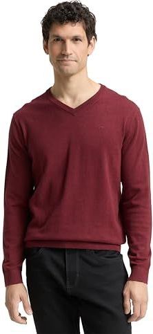 TOM TAILOR heren trui, 39101 - Bordeaux Melange, XL