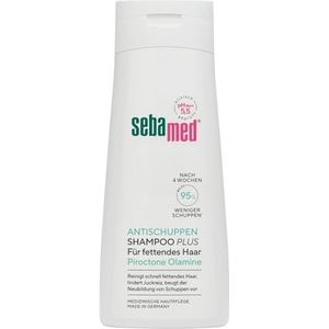 Sebamed Antiroos shampoo plus, 95% minder roos na slechts 4 weken, shampoo voor dames en heren, ook ter bestrijding van vet haar en jeuk, voor de dagelijkse reiniging, 200 ml