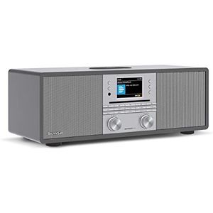 Technisat DIGITRADIO 650 - Compact systeem met 70 watt 2.1 luidsprekersysteem (muzieksysteem met internetradio, DAB+, FM, CD-speler, Bluetooth, app-bediening, Qi-oplaadstation, Spotify & Amazon Music)