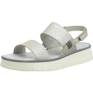 Fly London Cura318fly sandaal voor dames, Zilver, 41 EU