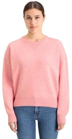 Scotch & Soda Compact gebreide relaxed trui voor dames, Clay Pink Melange 7408, M