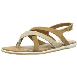 s.Oliver Dames Casual Slingback Sandalen, Braun groef kam 479, 37 EU