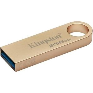 USB 3.2 Gen1 256 GB met metalen design, schokbestendig, ideaal voor opslag en gegevensoverdracht.