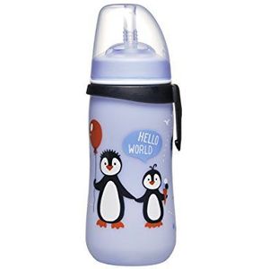 nip Rietbeker Straw Cup, 12 maanden, 330 ml, pinguïn