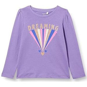 NAME IT Meisjes Nmflara Ls Top Pb shirt met lange mouwen, Aster Purple, 92 cm