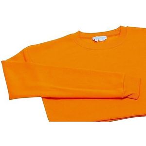 Kilata Trui met lange mouwen voor dames van 100% polyester met ronde hals ORANJE maat S, oranje, S