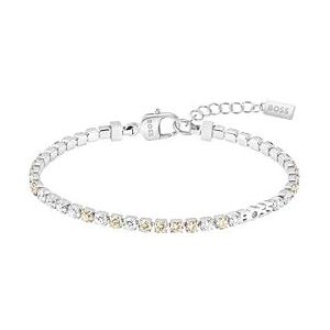 BOSS Sieraden Dames KASSY PRECIOUS Collectie Armband in roestvrij staal met gekleurde kristallen - 1580633, Eén maat, Roestvrij staal, Geen edelsteen