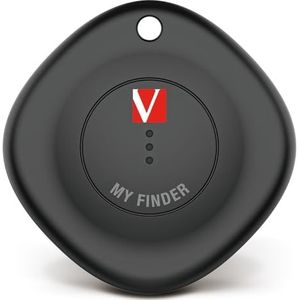 Verbatim My Finder, Bluetooth-tracker voor rugzak, koffer, portemonnee, sleutels enz. compatibel met Apple ""Waar is?"", sleutelvinder met verwisselbare batterij