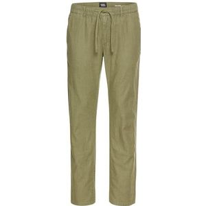 Camel Active - Chino Broek - Beige - Materiaalmix van Linnen en Katoen
