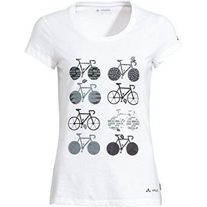Vaude Bike Cyclist V T-shirt Met Korte Mouwen Wit Vrouw