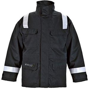 Hydrowear 043530ZW Morra Waterdichte Ademende Parka, 80% Katoen/19% Polyester/1% Anti Static, X-Large Mate, Zwart