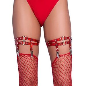Leg Avenue Dameslingerie, rood hart, eenheidsmaat