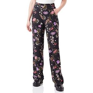 VERO MODA Damesbroek, Zwart//Aop: mille, XS