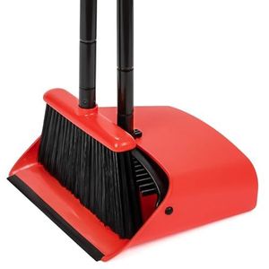 TreeLen Broom and Dustpan Set, 132 cm Broom and Dust Pan Combo voor Thuis