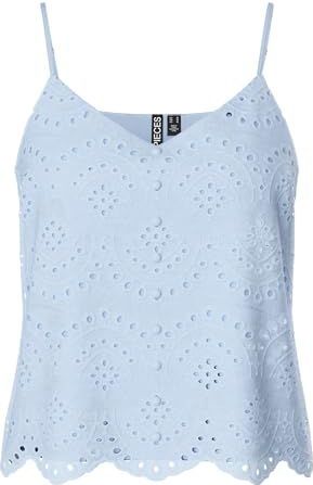 Pieces - Vilde - Blousetop - Effen - Puur Katoen