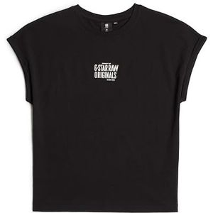G-STAR SLess Loose T-shirt voor meisjes, Zwart (Dk Black D25558-01-6484), 6 Jaar