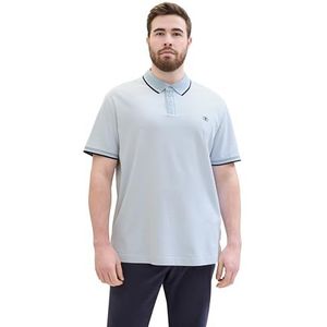 TOM TAILOR Poloshirt voor heren, 35199 - Wit Foggy Blue Twotone, 3XL