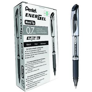 Pentel BL57-AO Energel Xm zwarte inkt (Pack van 12)