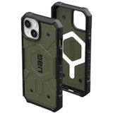 URBAN ARMOR GEAR Pathfinder Case compatibel met Apple iPhone 15 Plus [Draadloos opladen/Magnetisch opladen compatibel, militaire standaard Drop Protection] olive drab