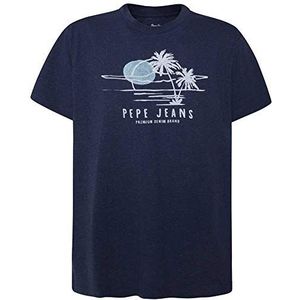 Pepe Jeans Elias T-shirt voor heren - blauw - S