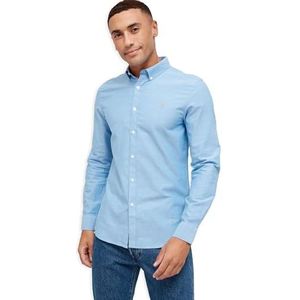 Farah Brewer Shirt voor heren, Mid Blauw, L