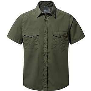 Craghoppers Heren Kiwi shirt met korte mouwen wandelen - groen - 3XL