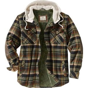 Legendary Whitetails Camp Night Berber Lined Hooded Flannel Shirt Jacket Camp Night Berber Lined Hooded Flanel Shirt Jacket