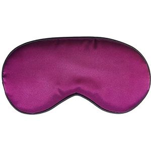 KAEHA SUN-40-04 masker van zachte zijde en hoofdband, verstelbaar, om 's nachts te slapen, oogbedekking voor reizen, gelaagd, meditatie, paars