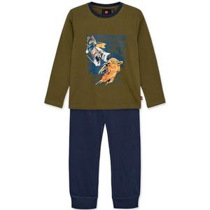 LEGO Pyjamaset voor kinderen, Donkere Khaki., 146