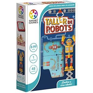 Smartgames - Robot-werkplaats, bordspellen voor kinderen van 8 jaar, kinderspellen, puzzel voor kinderen, bordspel, educatief spel van 8 jaar
