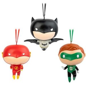 Grupo Erik Kerst Decoratie DC Comics - Set decoratieve kerstballen - 3 stuks (Batman, Flash en Green Lantern)