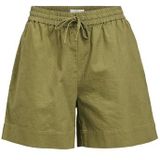 Broek - Effen - Katoen/Linnen - Wide Leg - Mid Waist