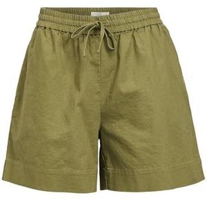 Broek - Effen - Katoen/Linnen - Wide Leg - Mid Waist