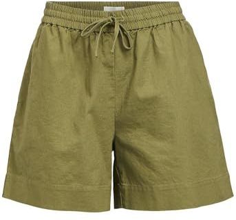 Broek - Effen - Katoen/Linnen - Wide Leg - Mid Waist