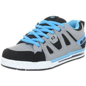 Globe Optie GBOPTION Unisex - Sportieve sneakers voor volwassenen, Grijs Grijs Zwart Cyaan 14180, 41 EU