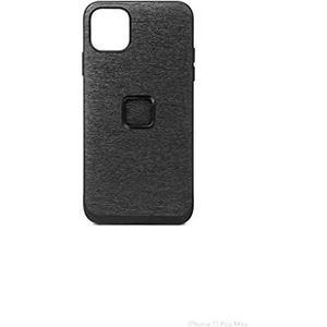 Peak Design Mobile Everyday Fabric Case Smartphone-hoes met magneetsysteem voor iPhone 11 Pro Max - houtskool (donkergrijs)