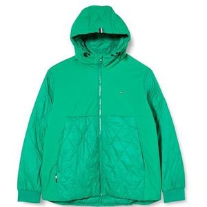 Tommy Hilfiger Cl Mix Hooded Jacket voor heren, overgangsjas, groen (Olympic Green), L