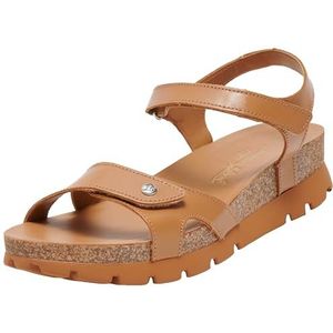 Panama Jack Sulia Flat Sandaal voor dames, Camel B20, 39 EU