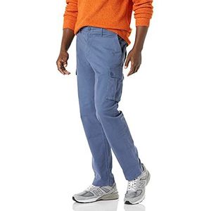 Amazon Essentials Men's Stretch-cargobroek met rechte pasvorm (verkrijgbaar in grote en lange maten), Indigo, 28W / 30L