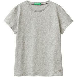 United Colors of Benetton T-shirt voor meisjes en meisjes, grijs melange medium 501, 140