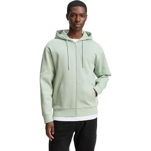 Tom Tailor Denim - Sweatjack - Regular Fit - Katoenmix - Effen - Met Ritssluiting