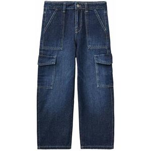 United Colors of Benetton Jeans voor meisjes en meisjes, Donkerblauw Denim 901, 120