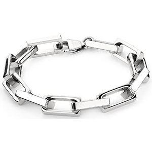 Liebeskind Berlin Armband LJ-1082-B-21 zilver, 21 cm, Roestvrij staal, Geen edelsteen