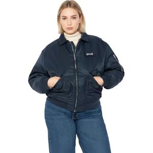 Schott NYC dames DANWRS jas met capuchon CWU FIT Loose Schott, Navy, Maat L