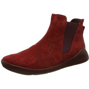 THINK! Dames DUENE_3-000611 leer gevoerde duurzame Chelsea boots, 5000 Fragola, 37 EU